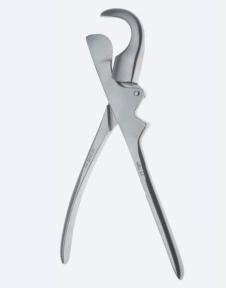 Ножиці, хірургічні, "Gluck", реберні, загальна довжина 210 мм, 8 1/4". Бренд - Asanus Medizintechnik Gmb, Німеччина